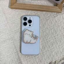 Cartoon Cat Phone Push-Pull Stand, Adhesive Phone Back Stand, Suitable For All Phones, Desktop Stand - Multicolor - View 6