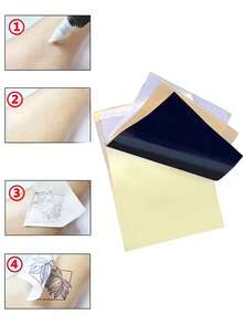 200 Sheets Professional Tattoo Transfer Paper, High-Quality Pattern Transfer, Easy To Tattoo, Premium Thermal Carbon Copy Paper, Durable And Perfectly Compatible With Tattoo Supplies - Multicolor - View 7