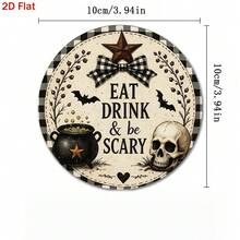 6pcs Witch Pumpkin Coasters Set, Funny Cartoon Pattern Heat-Insulating Cup Mats, Halloween Desktop Decor, Gift Box Holiday Present - PET Coaster-2769 - View 2