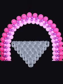 100/50/10pcs Decorative Balloon Ring Clips, Balloon Arch Clips, Convenient Connector, Suitable For Balloon Arch, Semi-Circle Balloon Arch, Wedding Arch, Multiple Event Arch Balloon Sealers, Easy To Operate, Save Time For Making Balloon Arch - Multicolor - View 9