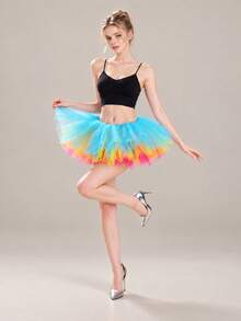 XKTRXF 1pc Fluffy Tulle Skirt Petticoat - A - View 13