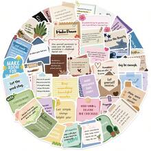 50pcs Encouraging Messages Book Stickers, Suitable For Kindle - Fantasy Sticker Pack, Vinyl Decals, Suitable For Kindle Accessories, Laptops, Water Bottles, Journals - Black - View 3