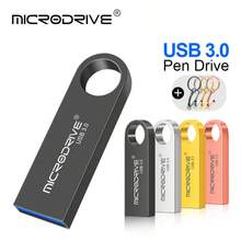 Microdrive USB3.0 Metal Flash Drive, High Speed Pen Drive With Free Key Ring, Portable Keychain U Disk For Laptop PC File Storage - View 2
