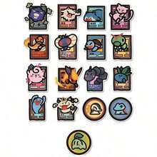 asmodee 49pcs Graffiti Pokemon Cards, Fun Creative Pokemon Peripheral Stickers, Decorative Water Cup Stickers - Multicolor - View 7