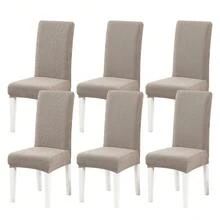 1/2/4/6pcs Diagonal Stripe Chair Cover, Decorative Dust-Proof Elastic Full Coverage Chair Slipcover, Removable And Washable - Multi-color - View 55