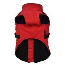 Dog Clothes Winter Wear Small Dog Pet Clothes With Built-In Harness Vest Style Warm Cotton Padded Coat - Red - Red - View 5