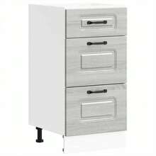 Gabinete de cocina de madera de ingeniería vidaXL Kalmar Sonoma Grey - Gris - Ver 2