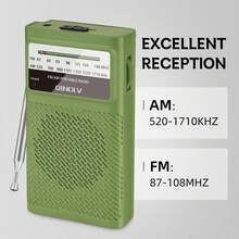 Pocket Radio AM FM Radio Small Pocket Transistor Radio Support FM AM Radios With Tuning Light, Personal Simple Radio For Elderly With Speaker - View 3
