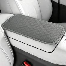 1pc PU Leather Embossed Extended Car Center Console Protector Pad, Car Armrest Cushion, Dual Storage Pockets/No Storage Pockets Optional, Wear-Resistant Anti-Slip All-Season Universal, Easy Installation, 34cmx21cm, Car Interior Accessories - Multicolor - View 11