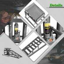 2-Piece Car Ramp Set, Height-Adjustable Car Ramps, Car Jack, Loading Ramps For Cars, Lifting Platform (Grey). - 1 - View 3