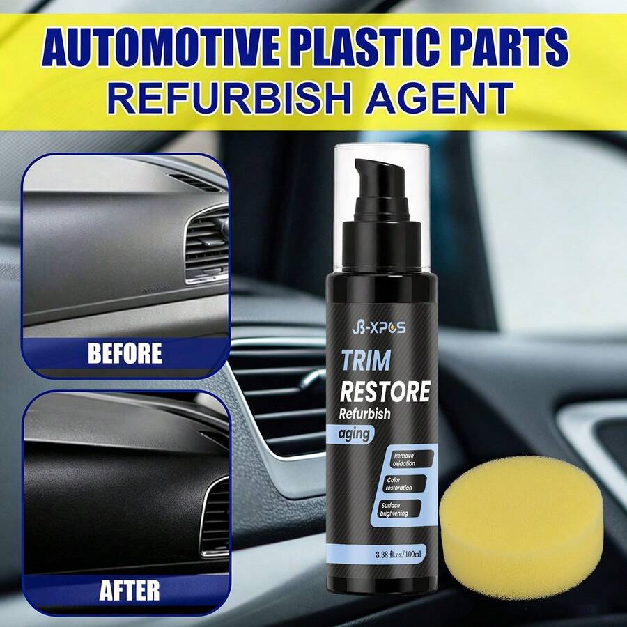 JB-XPCS Car Plastic Restorer, Restores Original Gloss To Aged Plastic ...
