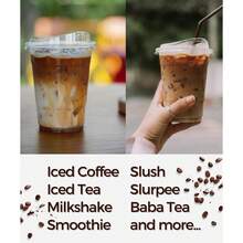 Heat-Resistant And Leak-Proof 16oz Coffee Cup With Lid, Perfect For Cold Brew Coffee, Iced Milk, Tea, Homemade Coffee, Fruit And Iced Tea Cold Drinks, Portable Commercial Takeout Cup For Camping And Team Use, Flip Lid Design, No Straw - Transparent - View 4