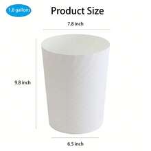 1pc Plastic Small Trash Can, Suitable For Bathroom, Laundry Room, Kitchen, Office, Children's Room, Dormitory And Other Places. - Multi-color - View 2