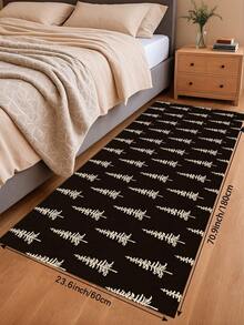 1/2pcs Christmas Floor Mat, Christmas Tree Pattern Merry Christmas Kitchen Rug, Winter Home Decor Low-Key Kitchen Carpet, Christmas Holiday Gift! - Multicolor - View 13