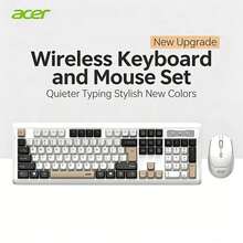 Acer Wireless Keyboard And Mouse Combo | Quiet Membrane Keyboard, Comfortable Typing Feel, Dedicated For Desktop PC, Stylish Design, Plug And Play, Effortless Office Use OCC335 - View 8