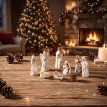 7-Piece Collector's Edition Mini Nativity Scene Set – Includes Holy Family Figures (Virgin Mary, Joseph) And Sheep; Religious Christmas Decor, Home Ornament, Display Piece, Prayer And Nativity Scene Setup; Suitable For Tabletop Display. - Jesus 7-piece Set - View 2