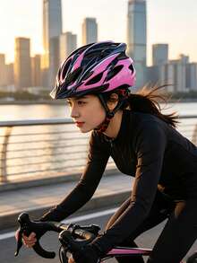 1 buah Helm Sepeda Dewasa untuk Jalan Raya/Gunung, Tali Pengatur Ultraringan, Visor Lepas Pasang, Lapisan Busa EPS Lembut, Lubang Ventilasi Ganda, Cocok untuk Bersepeda Luar Ruangan Harian - MultiWarna - View 11