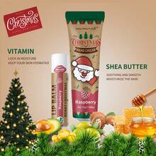 MISS FACTORX 6 Set Hadiah Natal, Set Krim Tangan, Set Pelembap Bibir, Kartu Ucapan Selamat Natal dan Tas Hadiah Merah, Hadiah Terima Kasih untuk Tamu Pernikahan, Kado Natal. - 6 set hadiah Natal - View 5