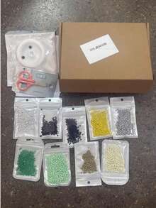 1 Box Fantasy Animal 3D Beaded Handmade Kit, Includes Dragon, Phoenix, Unicorn, Owl Beaded Designs, Contains Colorful Beads And Instructions, No Glue Needed, Adult DIY Creative Jewelry Making Set, Holiday Gift, Decorative Ornament - Multiple Styles - View 13