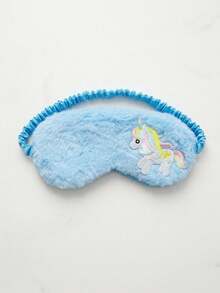 1pc 5-10Y Kids Plush Embroidered Unicorn Sleep Mask, Eye Protection Sleep Mask, Nap Light-Blocking Eye Mask, Travel Eye Mask For Airplane, Multi-Functional Sleep Mask - Multicolor - View 15