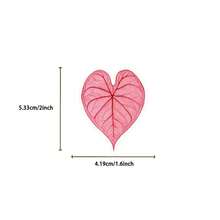 50pcs Plant Leaf Scrapbook Stickers, Transparent Waterproof PET Stickers, Suitable For Skateboard, Fridge, Laptop, Phone, Luggage. - Multicolor - View 2