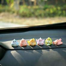 6pcs Cute Colorful Mini Parrot Car Dashboard Desktop Ornament DIY Auto Interior Office Desk Computer Screen Decor Accessories Gift For Bird Lovers - Colorful Parrot - View 7