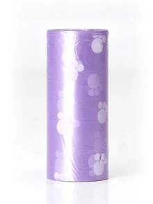 15pcs/Roll, Pet Waste Bags, Solid Color Paw Print Dog Poop Bags, Portable Outdoor Dog Walking Pet Trash Bags - View 7