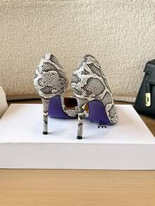 Women's New High Heel Pumps Elegant Fashion Versatile Side Cutout Pointed Toe Sexy Date Commute Wedding Party Single Strap Shoes - White - View 9