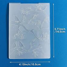 Embossing Folder, Flower & Leaf Textured Impressions For DIY Scrapbooking Card Making Paper Craft Decor - Floral - View 3