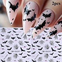 Bat Nail Stickers_For Women_-_Glossy Bat Shaped Nail Stickers_Self-Adhesive Bat Wing Nail Decor_DIY Nail Art_ - Multicolor - View 7