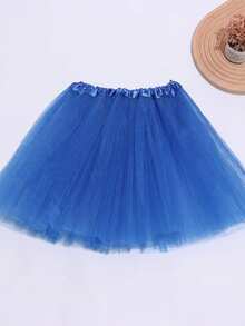 1 Pc Ladies Adult Puffy Triple Layer Tully Dress With Lining Vintage 80 S Christmas Running Party Ballet Costume Girls Puffy Dress - 40cm Skirt Length - View 2