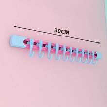 1pc Dopamine Kitchen Cabinet Door Sliding Hook, Sliding Rail Hook Strip, No-Drill Wall-Mounted Storage Rack, Long Hook Over Door Hanging Organizer For Kitchen Bathroom Entryway, Space-Saving Multipurpose, Laundry Closet Dorm, Hats Scarves - View 10