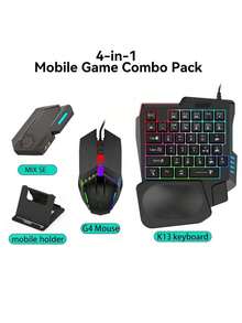 Bộ chuyển đổi bàn phím chuột chơi game cho điện thoại, tay cầm chơi game di động, adapter không dây BT5.0 - Xem 6