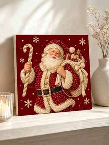 Handmade Pearl Painting Set With Frame, Santa Claus Pattern Design, Full Set Of Hand Tools, Drill Pens, Rubber Plates, The Latest Frame Art, Christmas Gifts. - A - View 4