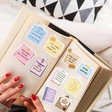 50pcs Encouraging Messages Book Stickers, Suitable For Kindle - Fantasy Sticker Pack, Vinyl Decals, Suitable For Kindle Accessories, Laptops, Water Bottles, Journals - Black - View 7