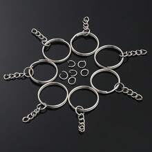 80Pcs Keychain Rings Kit, Alloy Key Ring Kit For DIY Jewelry Making, Keychains, Bag Pendants And Craft Projects - White K - View 7