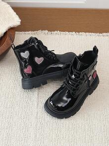 Spring/Autumn New Children's Boots, Stylish, Comfortable And Warm - Black - View 5