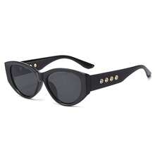 1PC Men's Fashion Glasses New High Quality Vintage Cat Eye Frame With Rivet Detail Niche Design Daily Wear Photo Outdoor Fishing Cycling Use - Multicolor - View 11