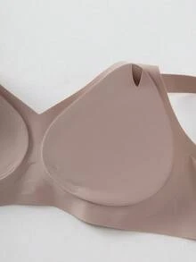 2pcs Jelly Glue Wireless Plus Size Bra With Adjustable Wide Strap, Seamless Back Hook & Eye Closure With 4 Rows For Enhanced Support And Cup Stability, Suitable For Commuting, Daily Wear, Home, Sports And Multiple Occasions, Plus Size Women's Bra - Multicolor - View 7
