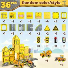 Magnetic Building Blocks, Sensory Magnetic Tiles, Creative Sensory Game, Intelligence Development Toy, Perfect Puzzle Gift For Children 3+ Years Old, Random Accessory Colors, STEM Learning - Multicolor - View 13
