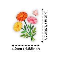 50pcs Cute Cartoon Flower PET Stickers, Diverse Designs, Enhance Thinking And Creative Action Ability, Art Supplies, Children Sticker Toys - Multicolor - View 3