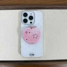 Pink Heart-Shaped Magnetic Phone Stand, Multi-Function Push-Pull Phone Back Stand, Desktop Telescopic Stand, Suitable For Magnetic Phone Cases - Pink - View 5