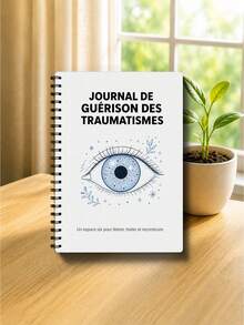 1 PC Jurnal Pemulihan PTSD Versi Prancis, Jurnal Terpandu Penyembuhan Trauma untuk Terapi dan Kesehatan Mental, Buku Harian Refleksi Perawatan Diri Mindfulness untuk Kecemasan, Pereda Stres, Kesejahteraan Emosional, Alat Perencana - A5 - View 6