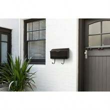 Free Shipping Amboy Steel Wall Mount Mailbox, Black, Medium - Black - View 5
