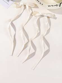 2pcs Ins Style Fashion Girls Bow Hair Clips, Suitable For Daily Casual Outfit Accessories - Multicolor - View 13
