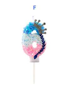 Snowflake Gradient Crystal Crown Blue Woven Style Birthday Number Candle, Autumn Decor, Souvenir, Camping, Kitchen, Christmas, Party Gift, Kitchenware, Home Decor & Accessories, Party Decoration & Supplies - View 14
