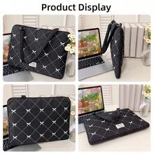 15.6 Inch Bow Knot Embroidered Laptop Bag, Laptop Sleeve, Computer Briefcase, Travel Handbag, Suitable For Commuting, Business Trip, School - View 5