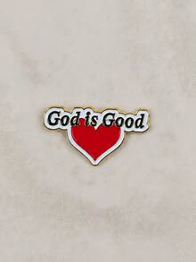 I Love Jesus Heart-Shaped Brooch Faith Letter Pin Accessory For Bags And Jackets Gift - Multicolor - View 14