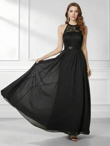 Bridesmaid Dresses - Black - View 7