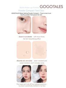 GOGO TALES GOGOTALES Floral Soft Focus Powder, Setting Oil Control, Lightweight Waterproof, Purple Lotus Matte Soft Focus Finishing Powder, Tahan Lama, Cocok Untuk Pemula - #G02 Kulit Cerah - View 10